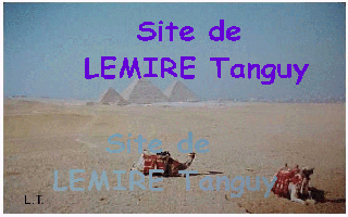 le site de Lemrire Tanguy